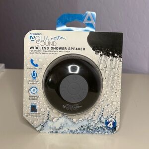 AquaSound Black Wireless Shower Speaker
